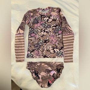 Girls Maaji Swim Set Rashguard and Bottom